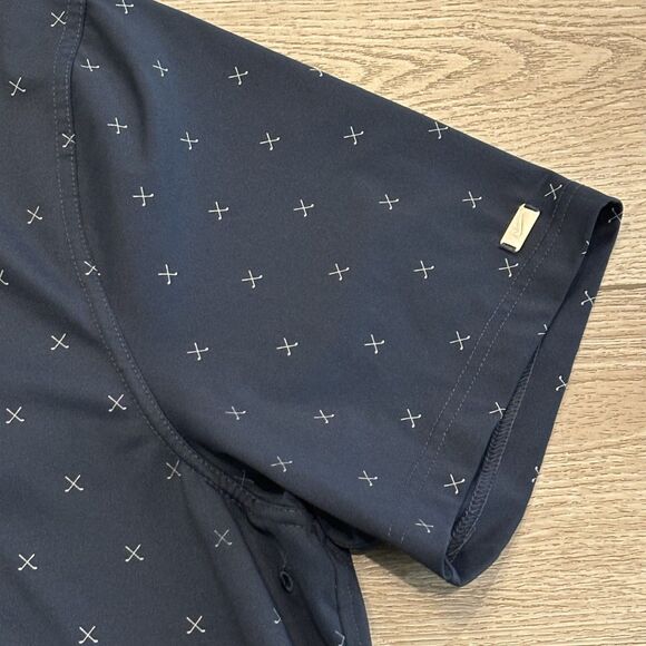 Nike Dri fit Golf Polo Shirt Mens XXL AOP Blue Golf Club Pattern Performance - Picture 4 of 8